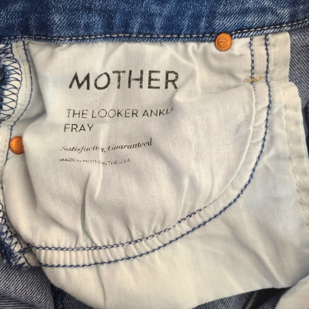 Mother Jeans The Looker Ankle Fray In Satisfaction Guaranteed Size 27 - Picture 7 of 13